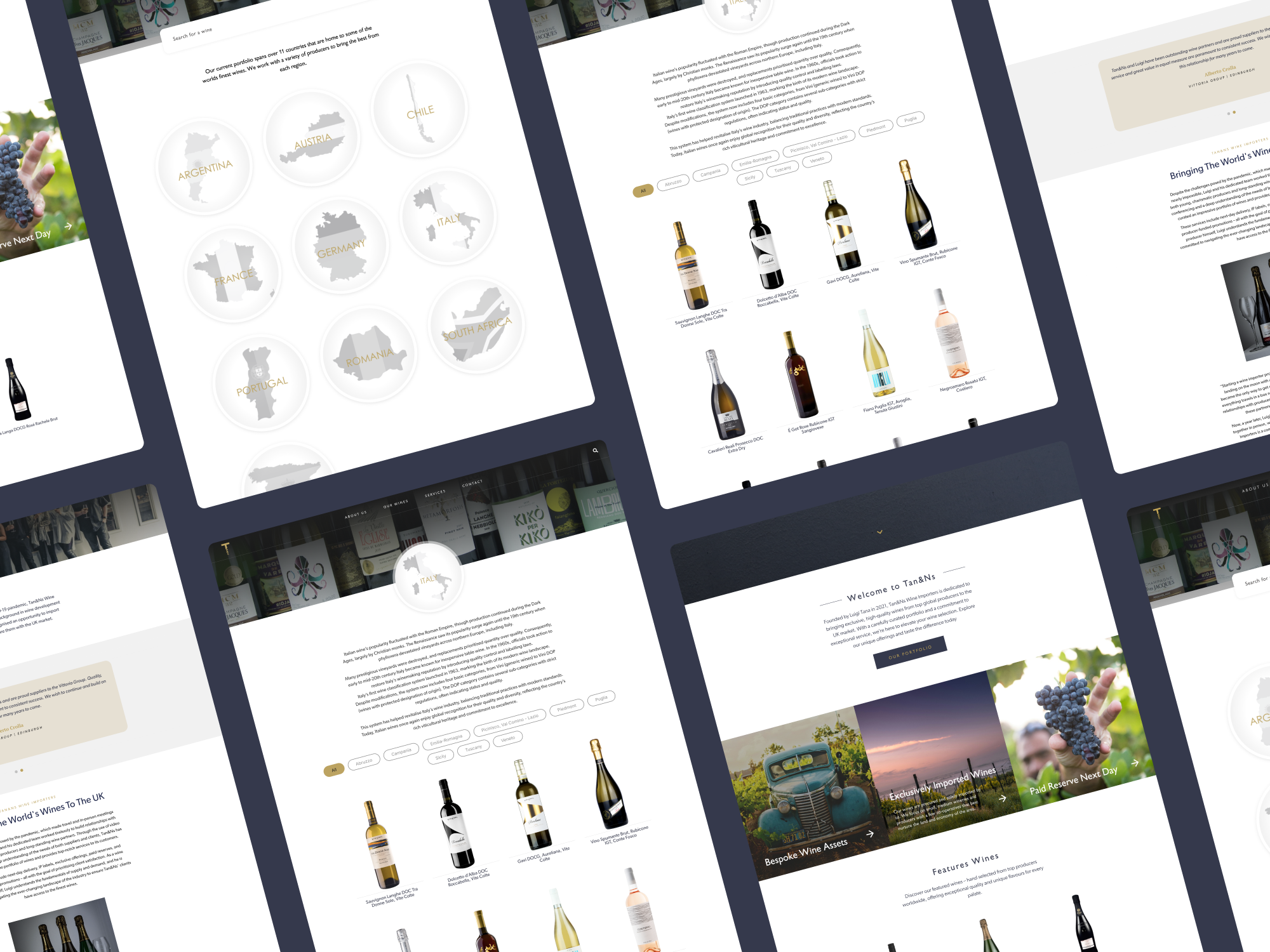 Tan&ns Wine Importers — project preview